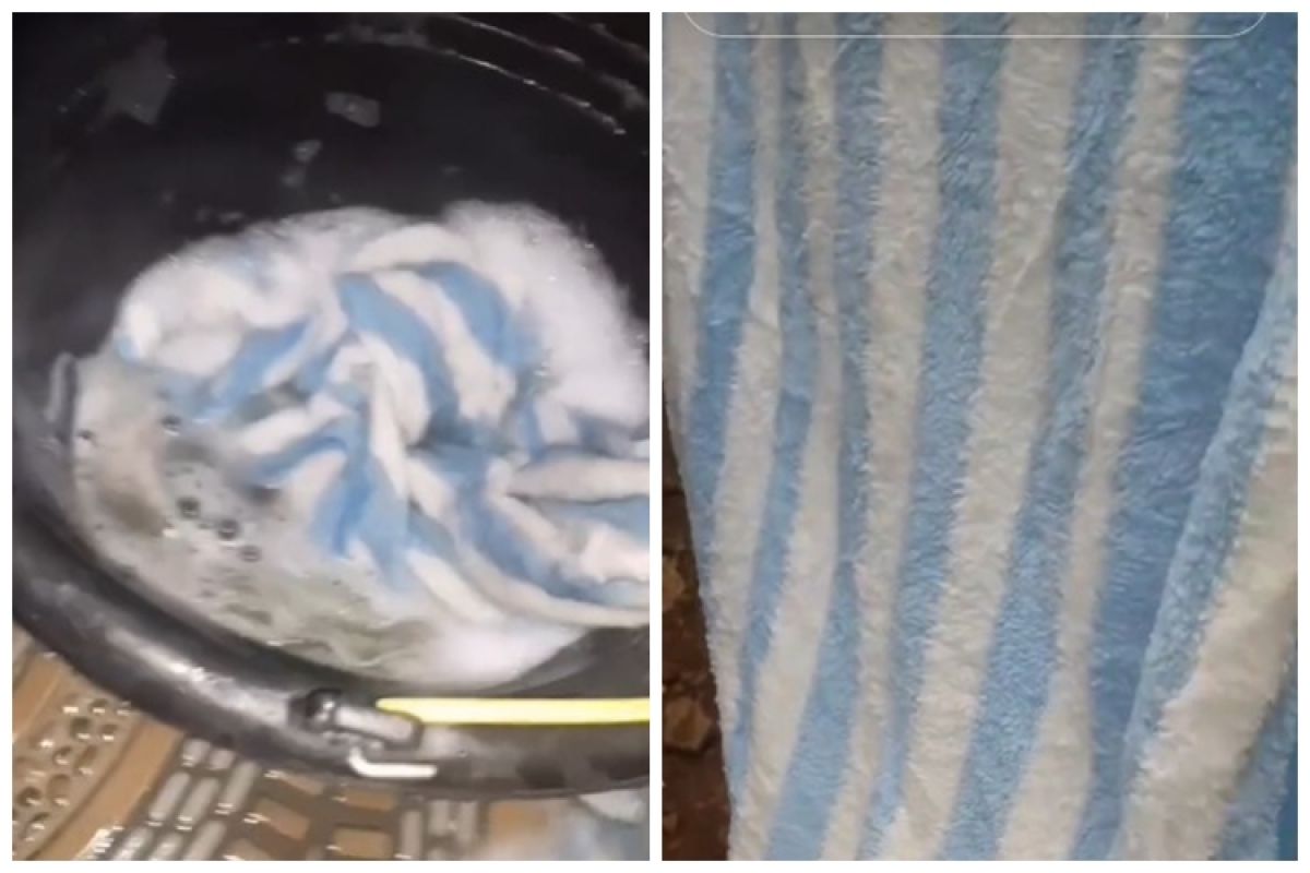 No need to sprinkle it with citrus, the trick for washing dirty towels