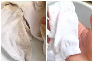 Tak perlu direndam pemutih, ini cara cuci kaus kaki dekil agar kinclong lagi pakai 3 bahan dapur