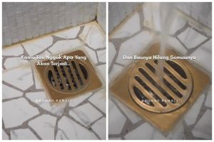 Cara menghilangkan bau busuk di saluran air kamar mandi, ampuh pakai 3 bahan dapur
