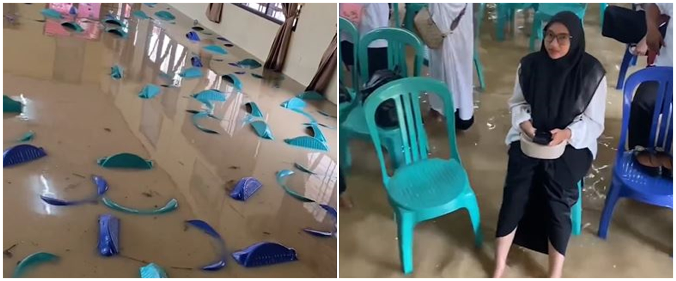 Potret perjuangan anggota KPPS saat dilantik KPU, dari dapat transport Rp 100 ribu sampai kebanjiran