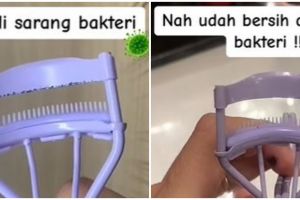 Trik wanita atasi penjepit bulu mata kotor dengan 1 produk skincare ini simpel tanpa pakai air sabun