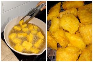 Tak perlu direndam air es, ini cara goreng singkong agar empuk dan renyah ditambah 1 bahan dapur