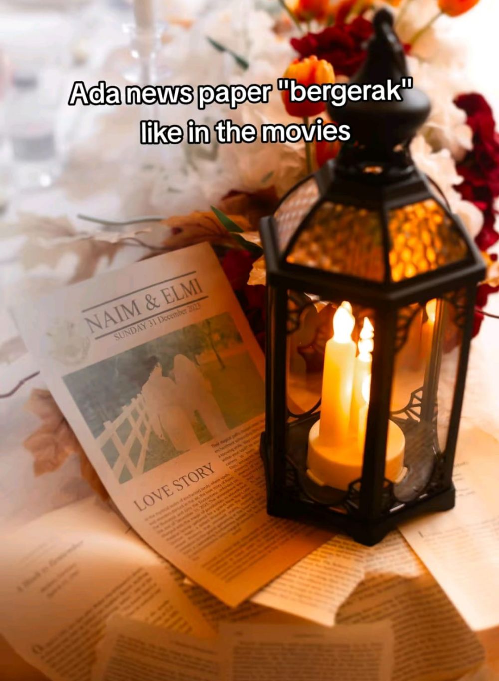 Terinspirasi dari film Harry Potter, konsep pernikahan pasangan ini detailnya unik bak dunia sihir