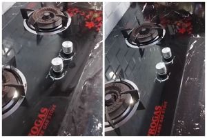 Tak perlu baking soda, ini trik bersihkan cipratan minyak di kompor cuma pakai 2 bahan dapur