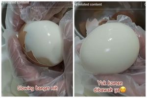 Tanpa direndam air dingin, cara wanita masak telur rebus ini bikin kulitnya mudah dikupas dan mulus