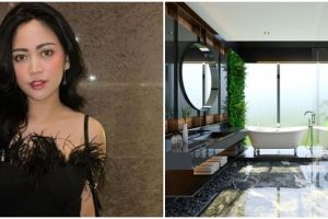Hunian seluas 1.200 meter persegi, 9 potret kamar mandi serba marmer Rachel Vennya pakai smart toilet