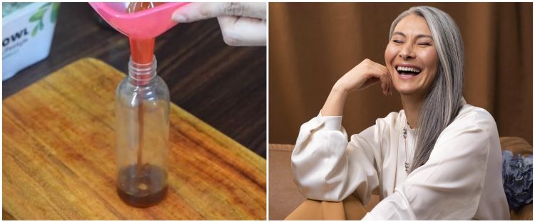 Tanpa ditambah bawang merah, ini cara cegah munculnya uban prematur pakai serum dari 1 bubuk minuman