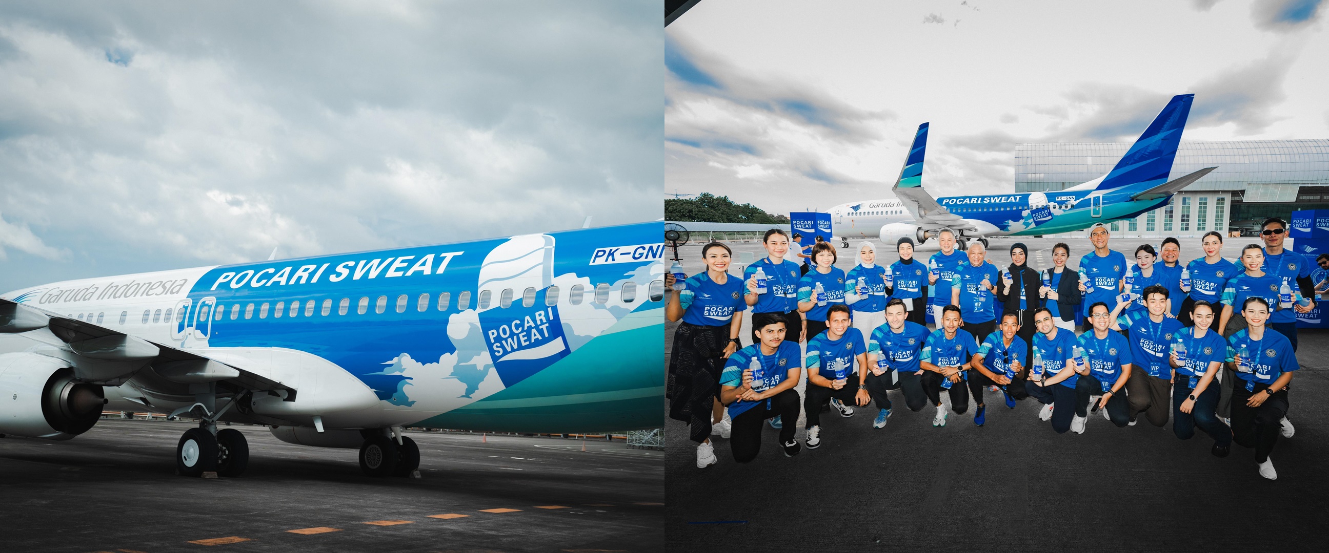 Garuda Indonesia luncurkan pesawat bercorak Pocari Sweat, bentuk dukungan untuk sport tourism