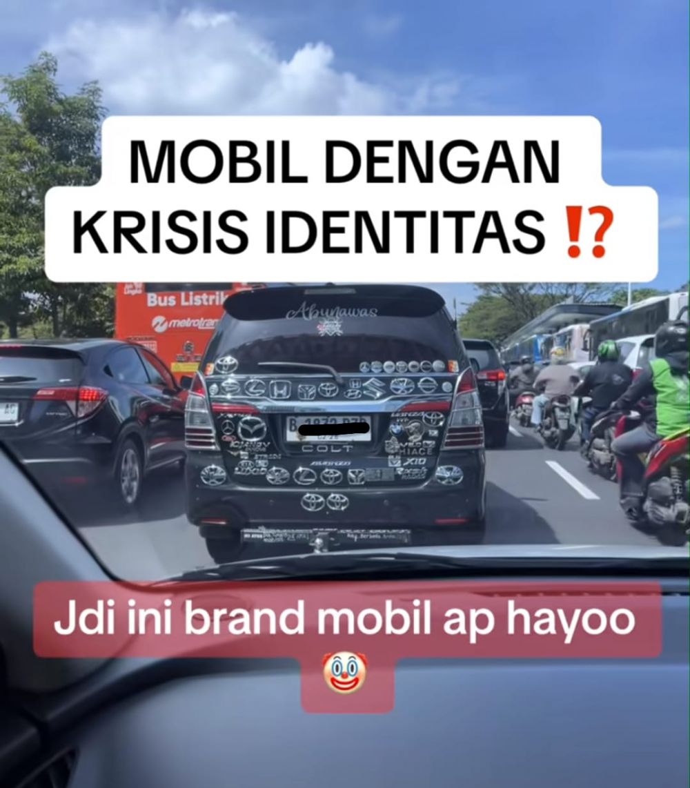 Pria temukan mobil krisis identitas ini bikin heran pengendara lain, endingnya jadi tebak-tebakan