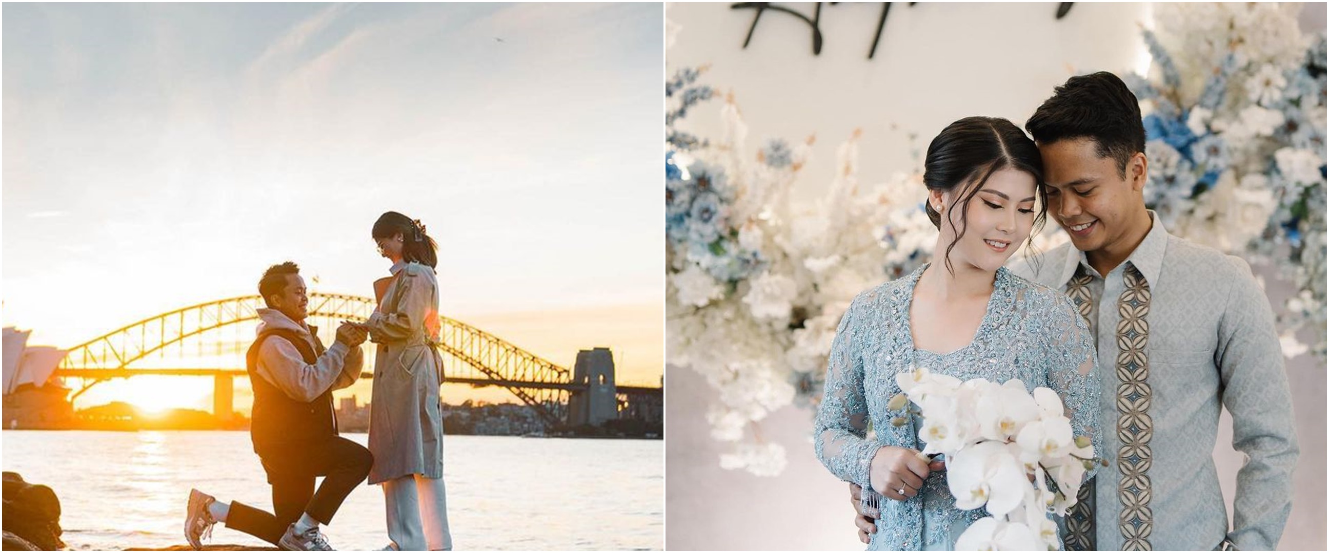 10 Tahun pacaran kini siap menuju pelaminan, ini 8 momen pertunangan Anthony Ginting dan Mitzi Abigail