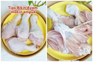 Tak perlu baking soda, ini trik mengempukkan daging ayam agar teksturnya lembut dan makin gurih