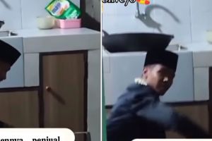 Ninggalin acara demi customer, penjual nasi goreng dapat orderan saat jadi pengantin ini tuai sorotan