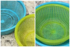 Tanpa disikat, ini trik basmi jamur hitam yang mengerak di saringan plastik cuma pakai 2 bahan dapur