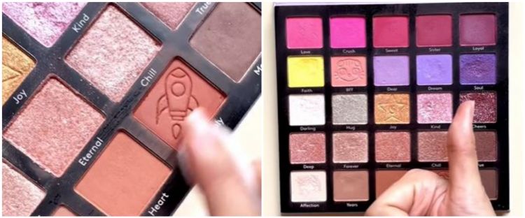 Bukan dibersihkan satu persatu, trik wanita atasi palet eyeshadow kotor ini cuma pakai 1 alat rumahan