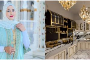 11 Potret dapur khusus konten Tasyi Athasyia ini mewah serba emas, ada kulkas seharga Rp 50 juta