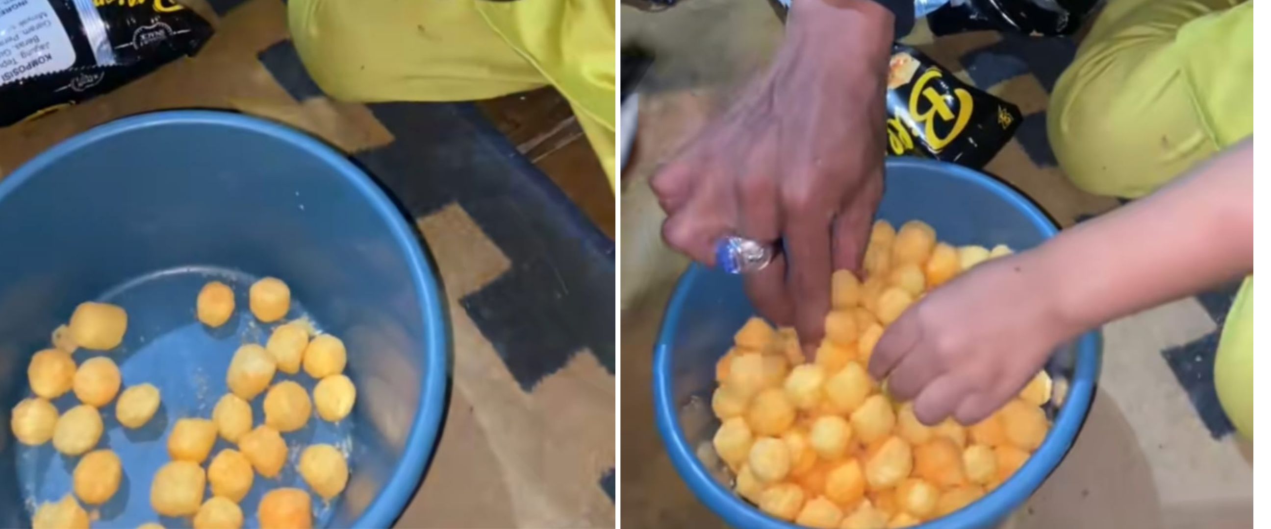 Sengaja beli banyak, momen keluarga dapat hadiah uang tunai saat buka jajanan ini auto balik modal