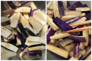 Bukan dibaluri garam, ini trik goreng terong supaya warnanya tetap ungu cerah pakai 2 bahan dapur
