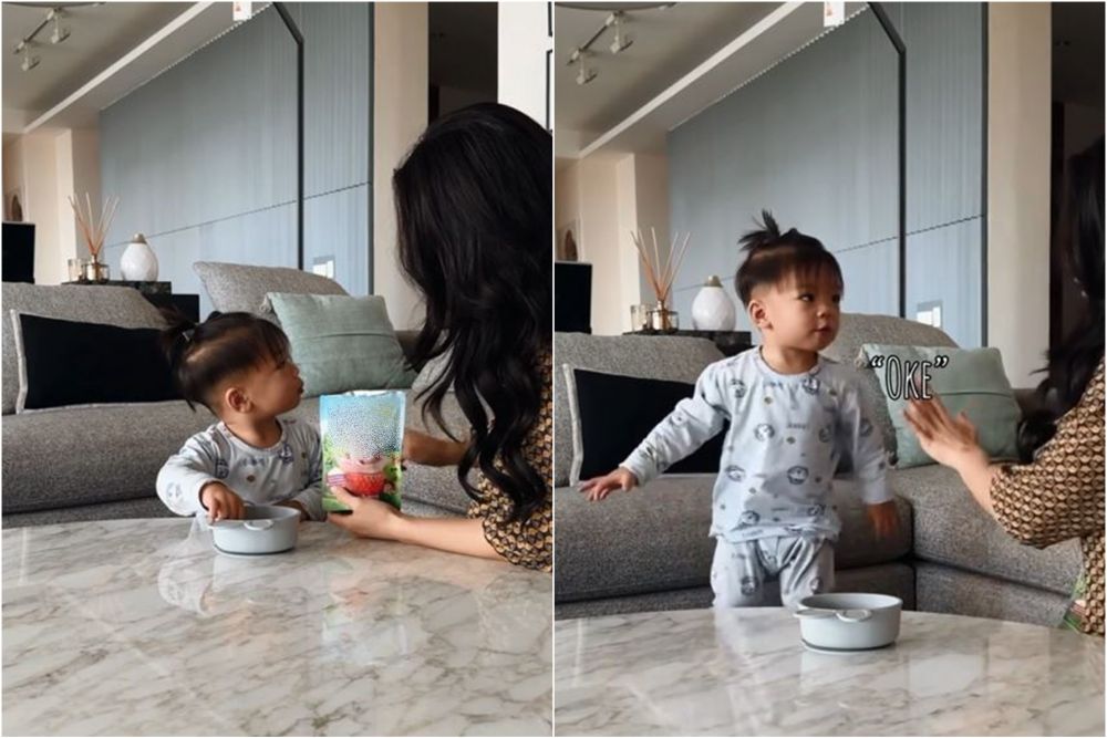 Nikita Willy beri tes kesabaran untuk sang balita, hasilnya tak sesuai harapan tapi bikin ikutan mewek