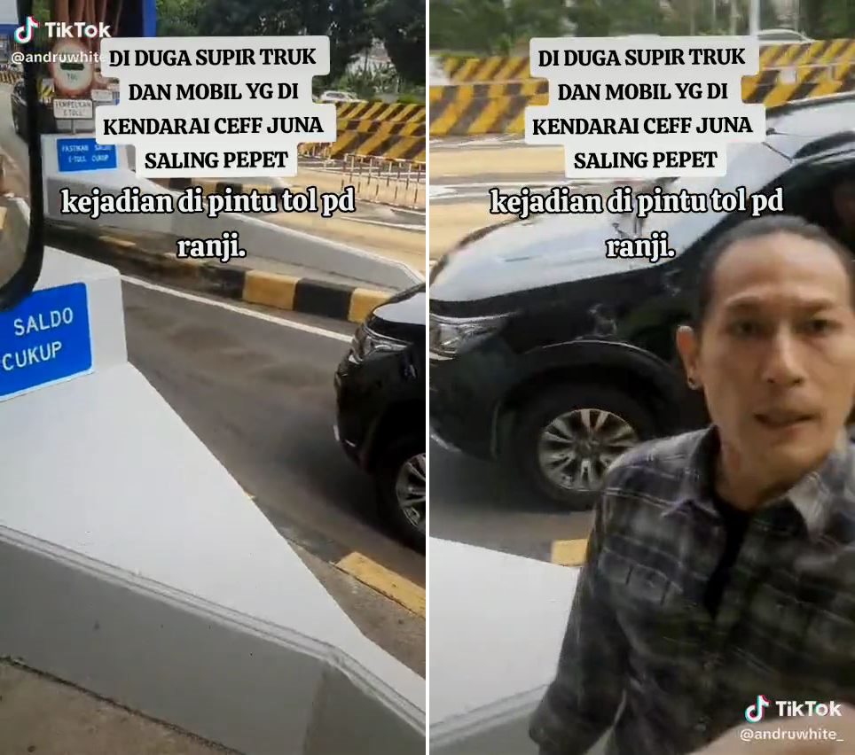 Viral Chef Juna labrak sopir truk di tengah tol gegara mobilnya dipepet, ditegur baik-baik tapi ngeyel