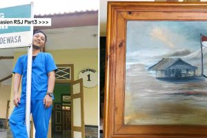 Momen pria bagikan hasil lukisan karya pasien RSJ ini bikin takjub, begini 11 penampakannya