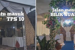 Bikin semangat nyoblos, 9 potret tempat pemungutan suara berkonsep kondangan ini banjir sorotan