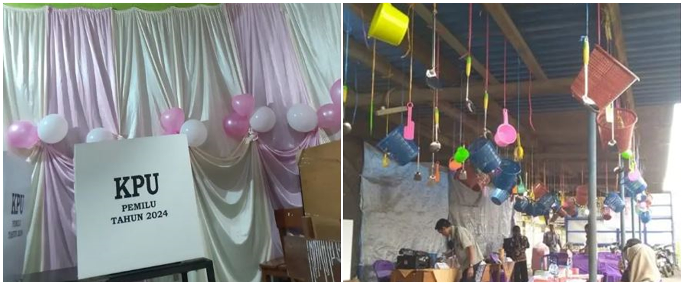 11 Potret kocak TPS Pemilu 2024 ini pakai dekorasi unik, bikin nyoblos sambil nyengir