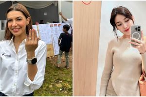 Potret 15 seleb saat nyoblos pemilu 2024, Ayu Ting Ting ungkap pilihan suaranya