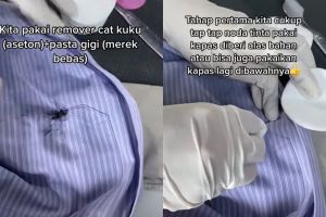 Tak hanya pakai aseton, ini cara bersihkan tinta ungu yang menempel di baju pakai 2 bahan dapur