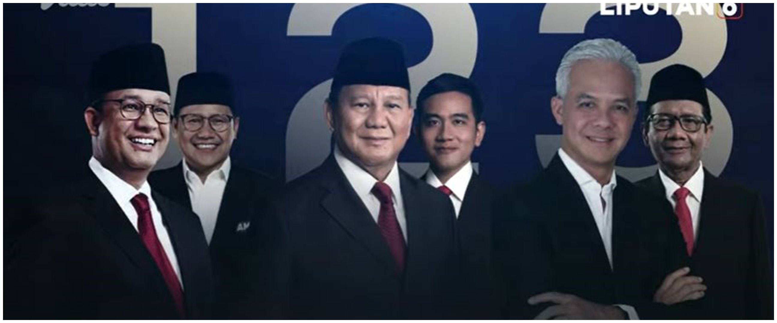 Hasil sementara real count Pilpres dan Pileg 2024, Prabowo-Gibran unggul