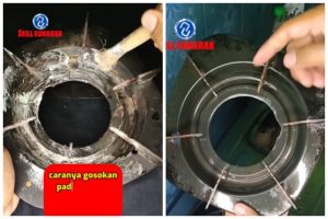 Bukan ditaburi baking soda, trik pria basmi noda kerak tungku kompor ini cukup pakai 2 bahan sederhana