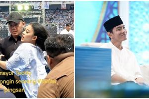 Viral usai gendong wanita pingsan, momen Mayor Teddy bopong Gibran Rakabuming ini bikin ngakak