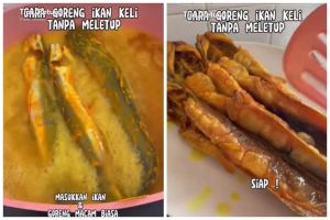 Bukan dibaluri terigu, ini trik goreng ikan agar tak lengket dan meletup ditambah 3 bahan dapur