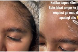 Tanpa cukur tetap mulus, transformasi makeup wanita dengan bulu wajah lebat ini hasilnya auto flawless