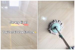 Tanpa diberi garam, ini trik mengepel lantai agar kinclong, kesat, dan wangi ditambah 2 bahan dapur