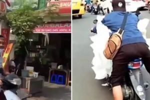 45 Potret kocak cara orang bawa barang kelewat nyeleneh ini bikin ngelus dada, absurd pol
