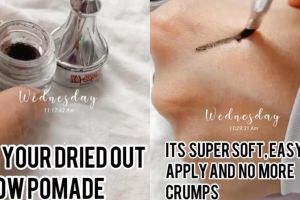 Tanpa direndam air panas, ini trik atasi eyebrow pomade kering hanya pakai cairan penyegar mata