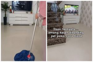 Bukan ditambah garam, ini trik mengepel lantai agar kesat dan bebas bau cukup tambah 1 bahan dapur