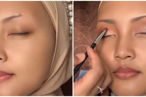 Transformasi makeup pengantin wanita berwajah bulat hasilnya manglingi bak barbie hidup, tampak tirus
