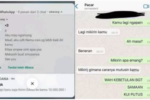11 Chat lucu diputusin pacar ini bingung mau nyesek atau gembira, bikin dilema