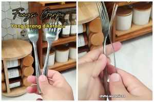 Bukan untuk alat makan, wanita ini tunjukkan fungsi lain garpu yang tak terduga, kreatif abis