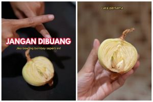 Bukan dioles mentega, ini cara simpan sisa potongan bawang bombay agar tak layu hingga berhari-hari