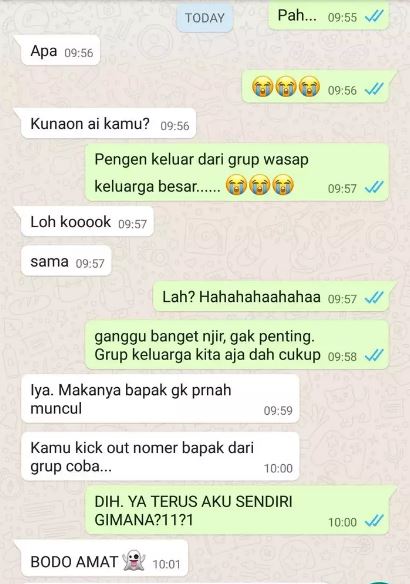 11 Chat lucu curhat ke bapak ini absurd abis, endingnya kesal sendiri