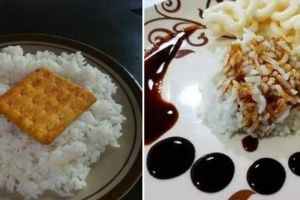 45 Potret kocak menu makanan di akhir bulan ini cocok jadi referensi buat anak kos, bikin ngelus dada