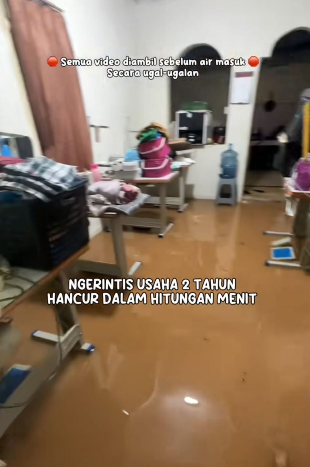 2 Tahun jalani bisnis, curhat wanita usahanya hancur dalam hitungan menit karena banjir, bikin nyesek