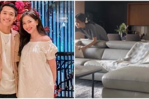 Jadi satu dengan ruang keluarga, ini 9 potret dapur di rumah Jonatan Christie bareng Shanju