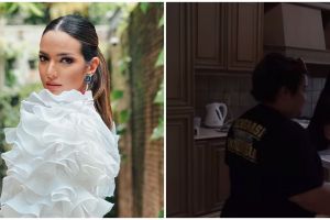 Punya rumah Rp 200 M, 8 potret dapur bersih Nia Ramadhani ini desainnya klasik interiornya full kayu