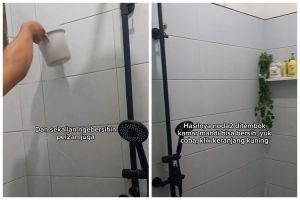 Bukan pakai sitrun, ini cara ampuh hilangkan kerak di dinding kamar mandi pakai 1 bahan dapur