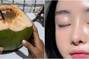 Tak usah suntik putih, rahasia mencerahkan wajah ini cuma pakai air kelapa dicampur 2 bahan sederhana