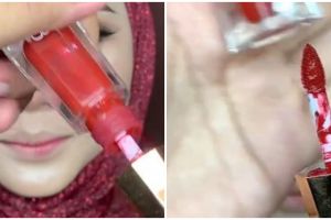 Trik atasi lipcream hampir habis agar bisa digunakan kembali ala MUA cuma pakai 1 produk riasan