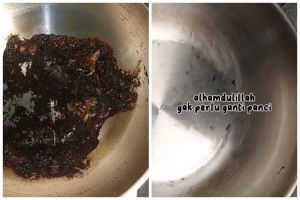 Tanpa disikat, trik ibu rumah tangga basmi kerak gosong di dasar panci ini cukup tambah 2 bahan dapur